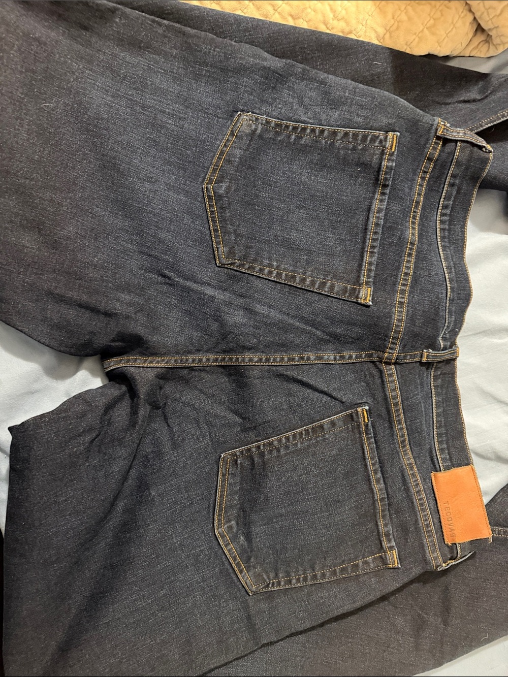 Tecovas Men's Dark Indigo Straight Jeans